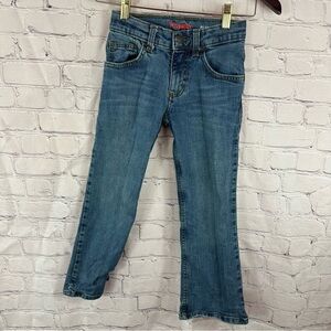 wrangler classic boot western bootcut denim jeans boys sz 8 slim